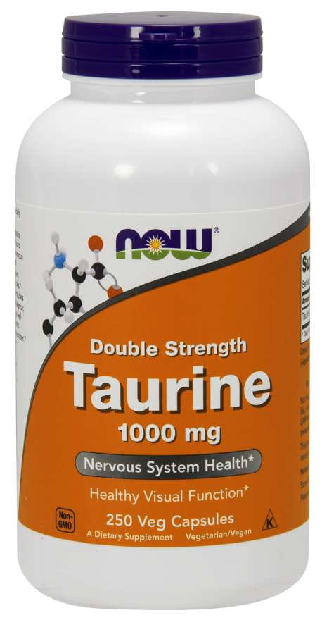 Taurine 1000 MG 250 gélules NOW FOODS