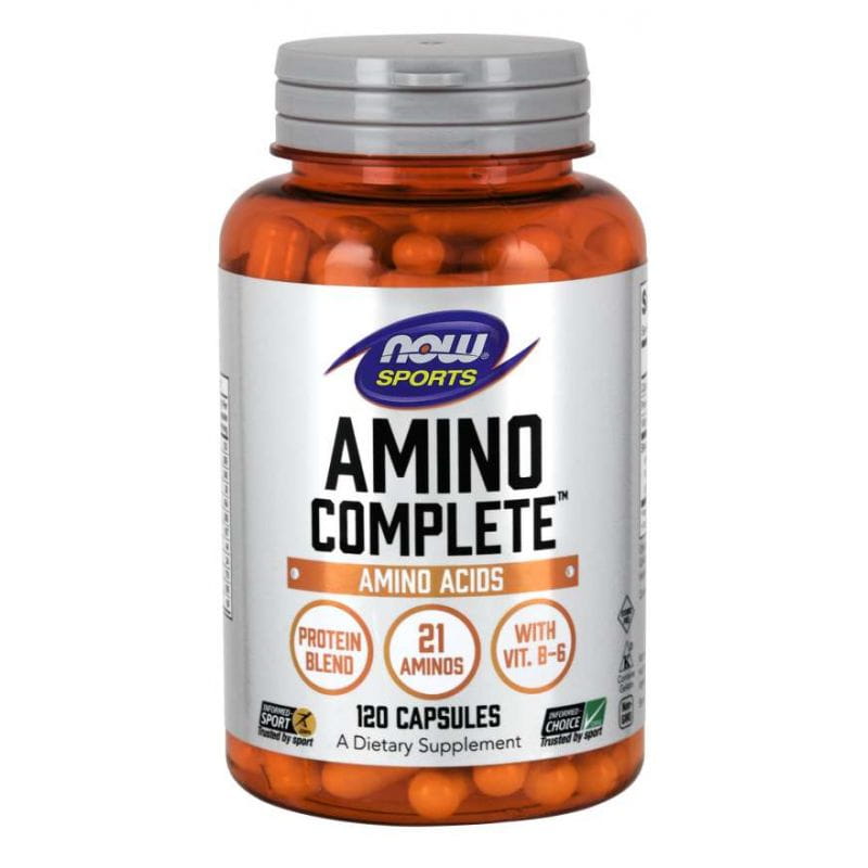 Complexe d'acides aminés Amino complet 120 gélules NOW FOODS