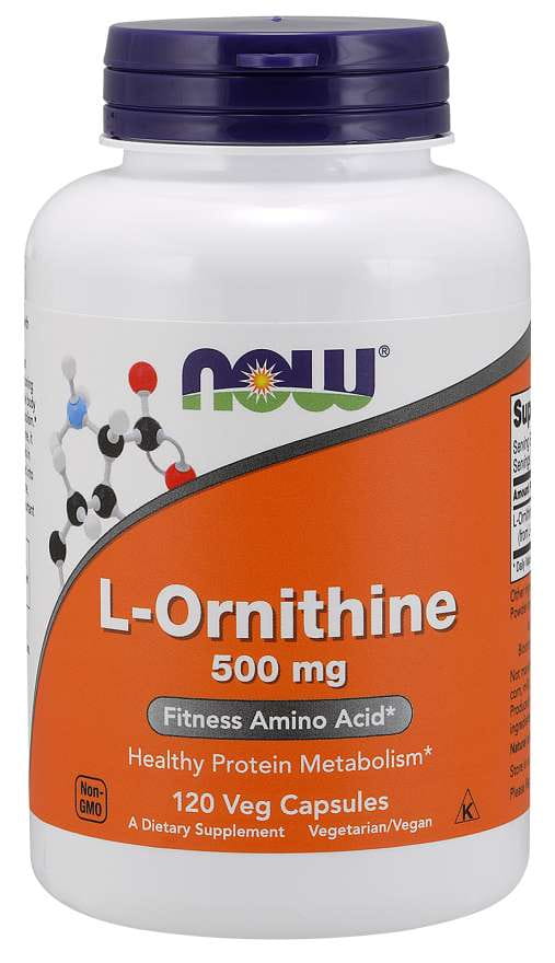 Lornithine 500 MG 120 gélules NOW FOODS