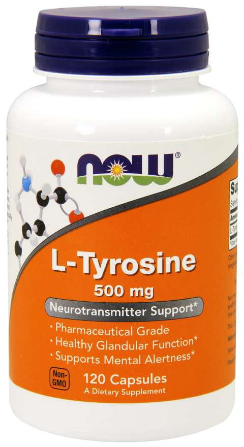 Ltyrosine 500 MG 120 gélules NOW FOODS