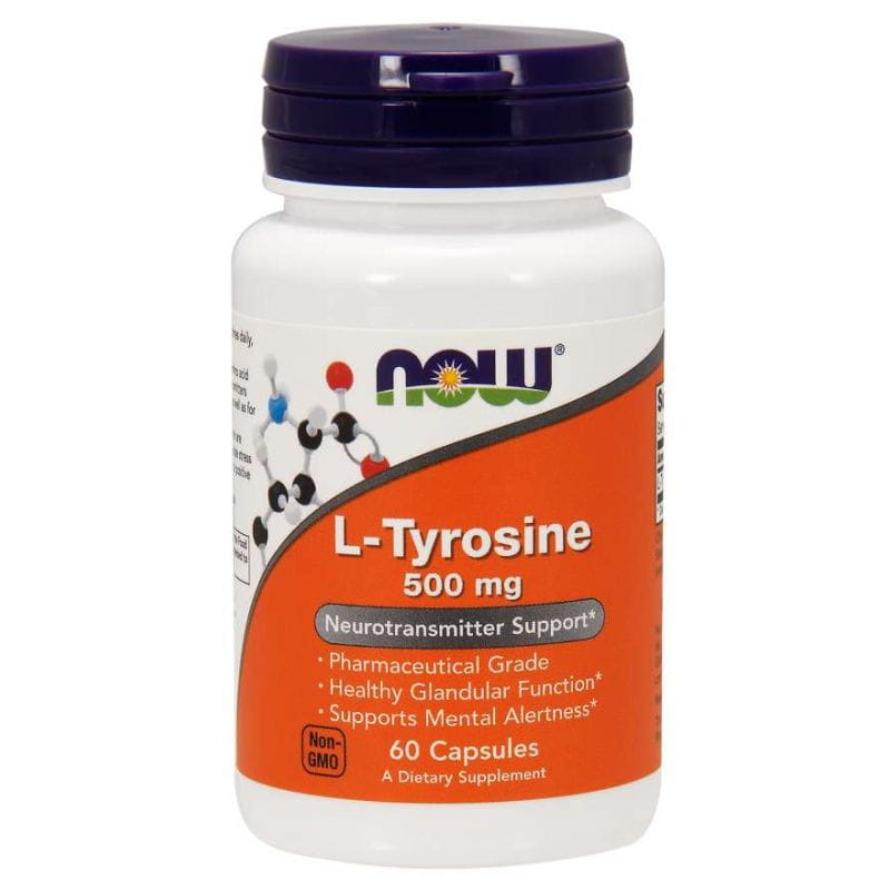 Ltyrosine 500 MG 60 gélules NOW FOODS