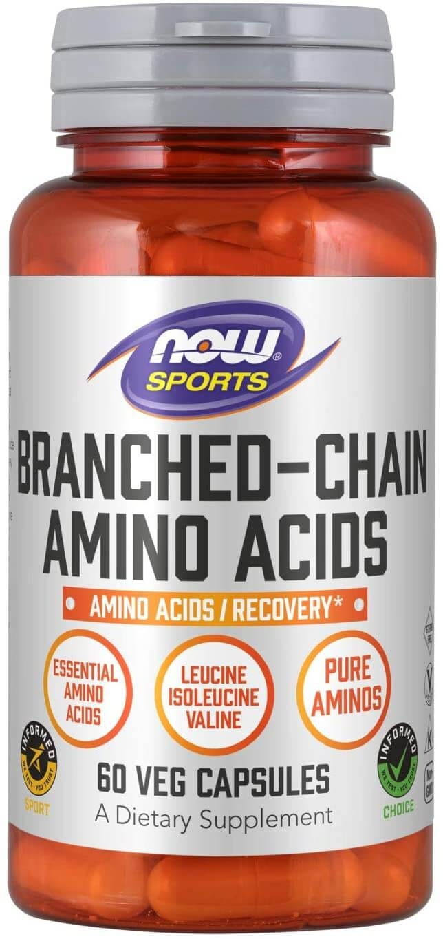 Acides aminés à chaîne ramifiée bcaa acides aminés à chaîne ramifiée 60 gélules NOW FOODS