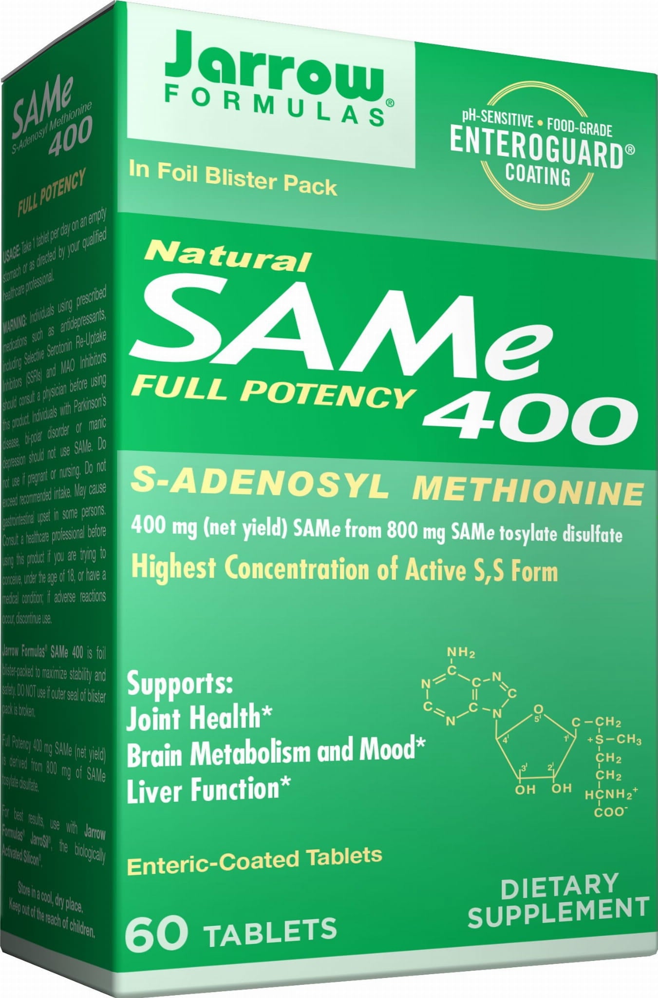 SAME 400 MG 60 comprimés FORMULES JARROW