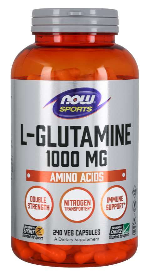 L-Glutamine 240 gélules NOW FOODS