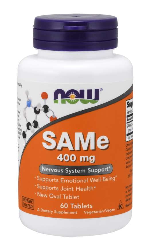 SAME sadénozylméthionine 400 MG 60 comprimés NOW FOODS