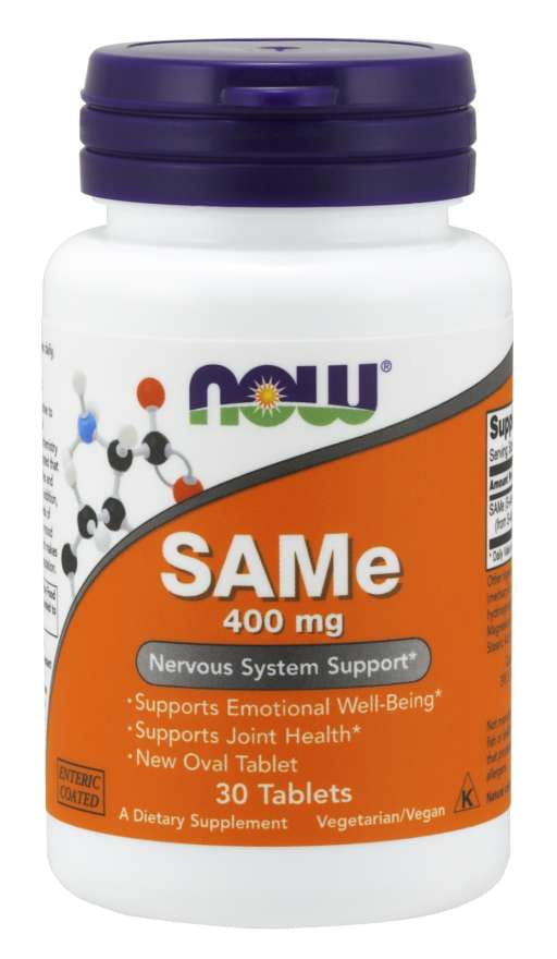 SAME sadénozylméthionine 400 MG 30 comprimés NOW FOODS