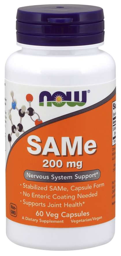 SAME sadénozylméthionine 200 MG 60 gélules NOW FOODS