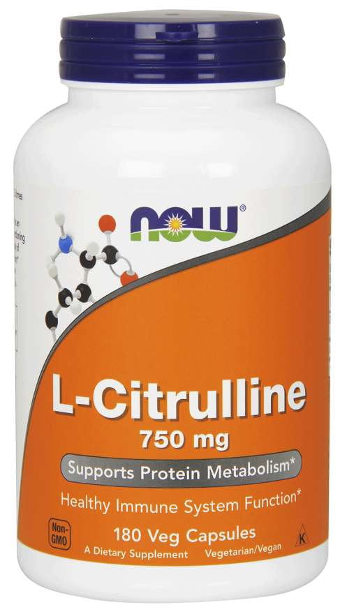 Lcitrulline lcitrulline 750 MG 180 gélules NOW FOODS