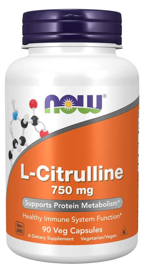 Lcitrulline lcitrulline 750 MG 90 gélules NOW FOODS