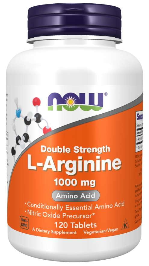 Larginine 120 comprimés NOW FOODS
