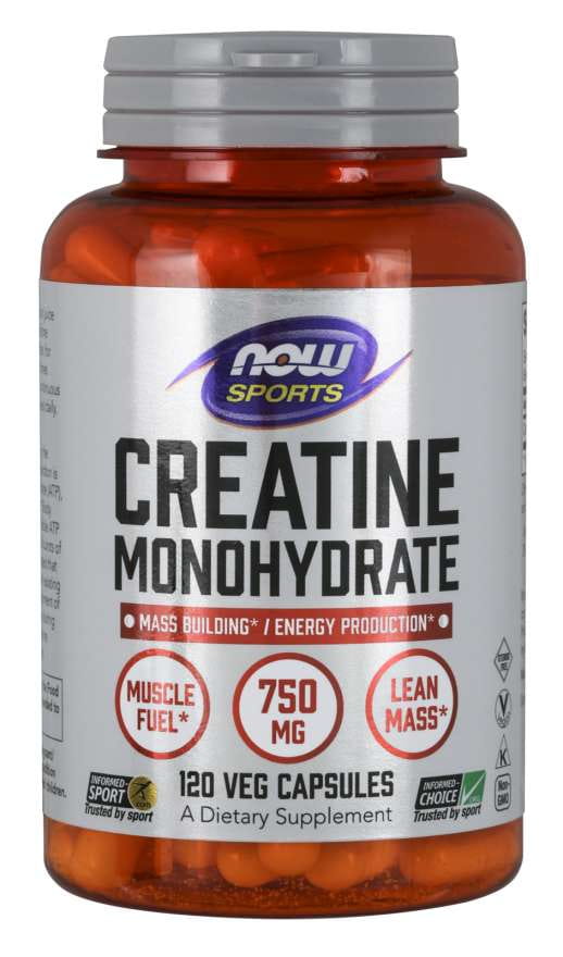 Monohydrate de créatine monohydrate de créatine 750 MG 120 gélules NOW FOODS