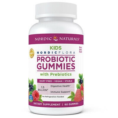 Gélifiés probiotiques pour enfants 60 NORDIC NATURALS