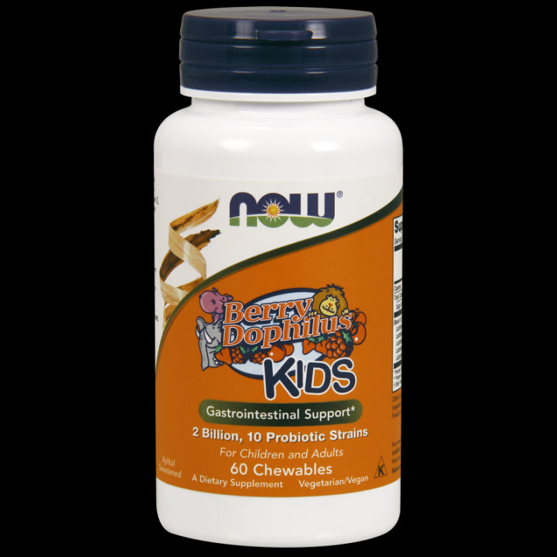 Berrydophilus kids Probiotique pour enfants 60 comprimés NOW FOODS