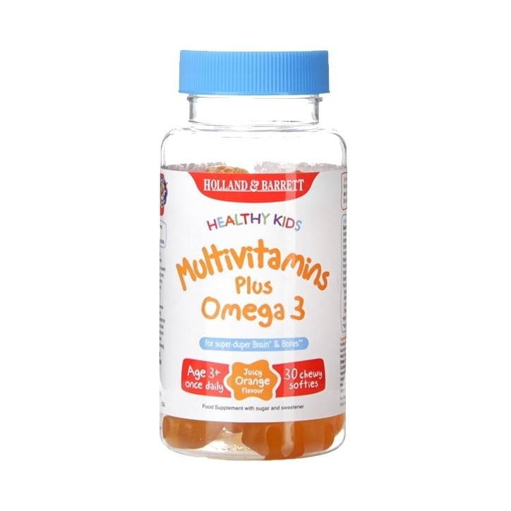 Multivitamines pour enfants en bonne santé plus OMEGA 3 30 gelées HOLLAND & BARRETT