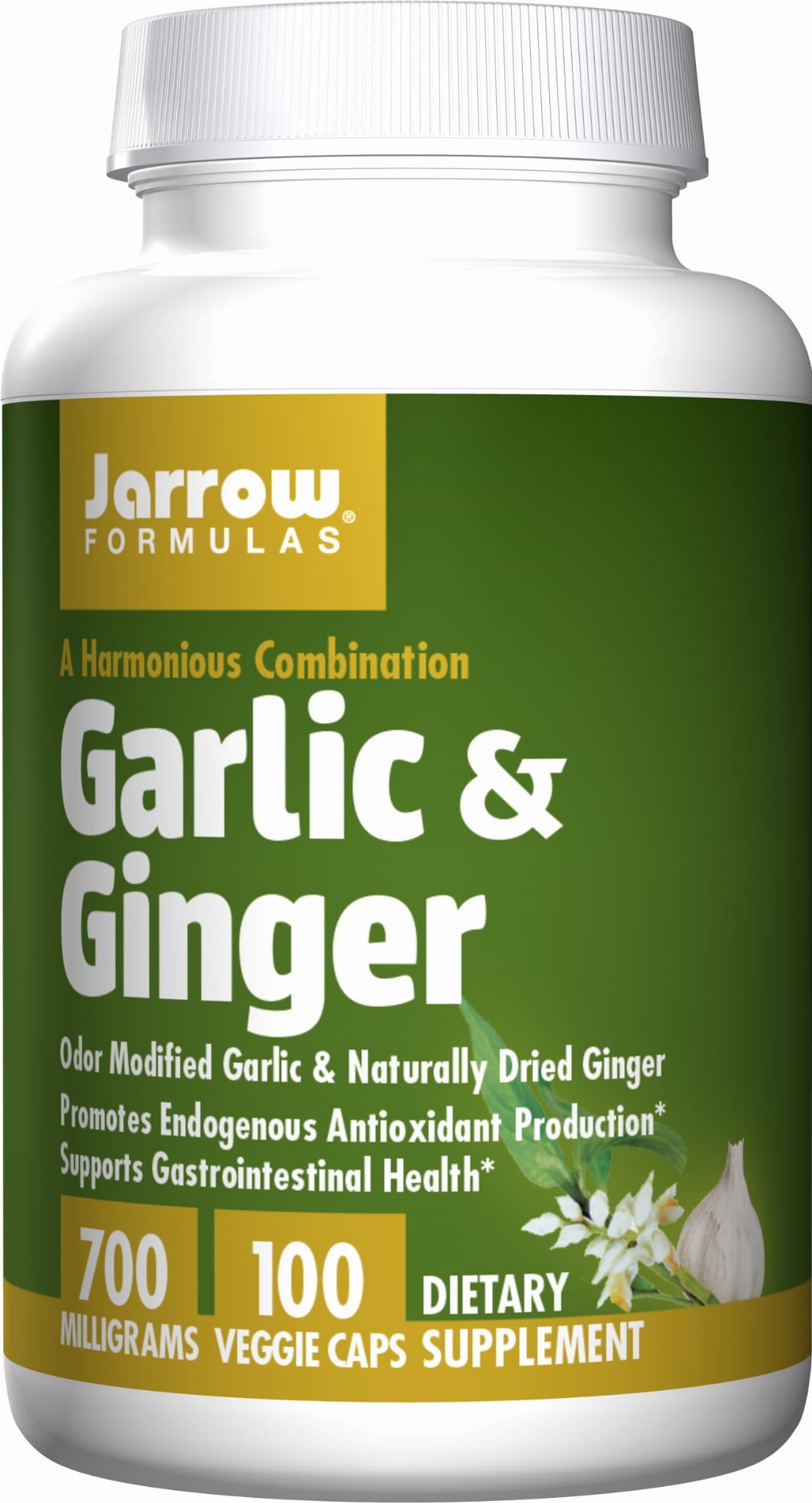 Ail et gingembre 700 MG 100 gélules FORMULES JARROW