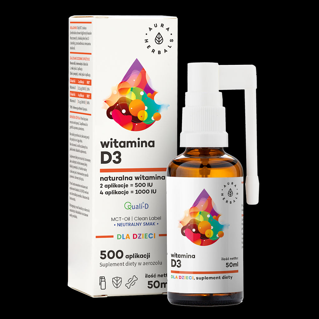 Vitamine D3 pour enfants MCT aérosol 50 ml AURA HERBALS