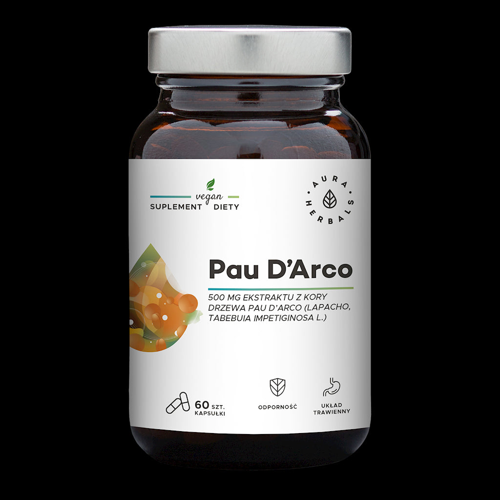 Pau d'arco Extrait d'écorce de Lapacho 60 gélules d'AURA HERBALS