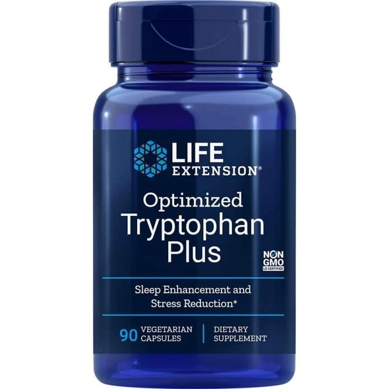 Tryptophane optimisé tryptophane plus 90 capsules LIFE EXTENSION