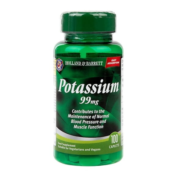 Potassium potassique 99 MG 100 comprimés HOLLAND & BARRETT