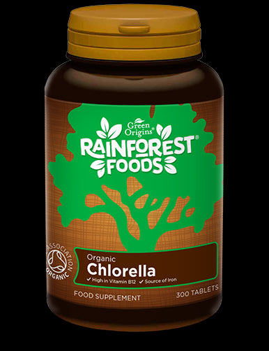 Chlorelle EKO 100% biologique 300 comprimés RAINFOREST FOODS