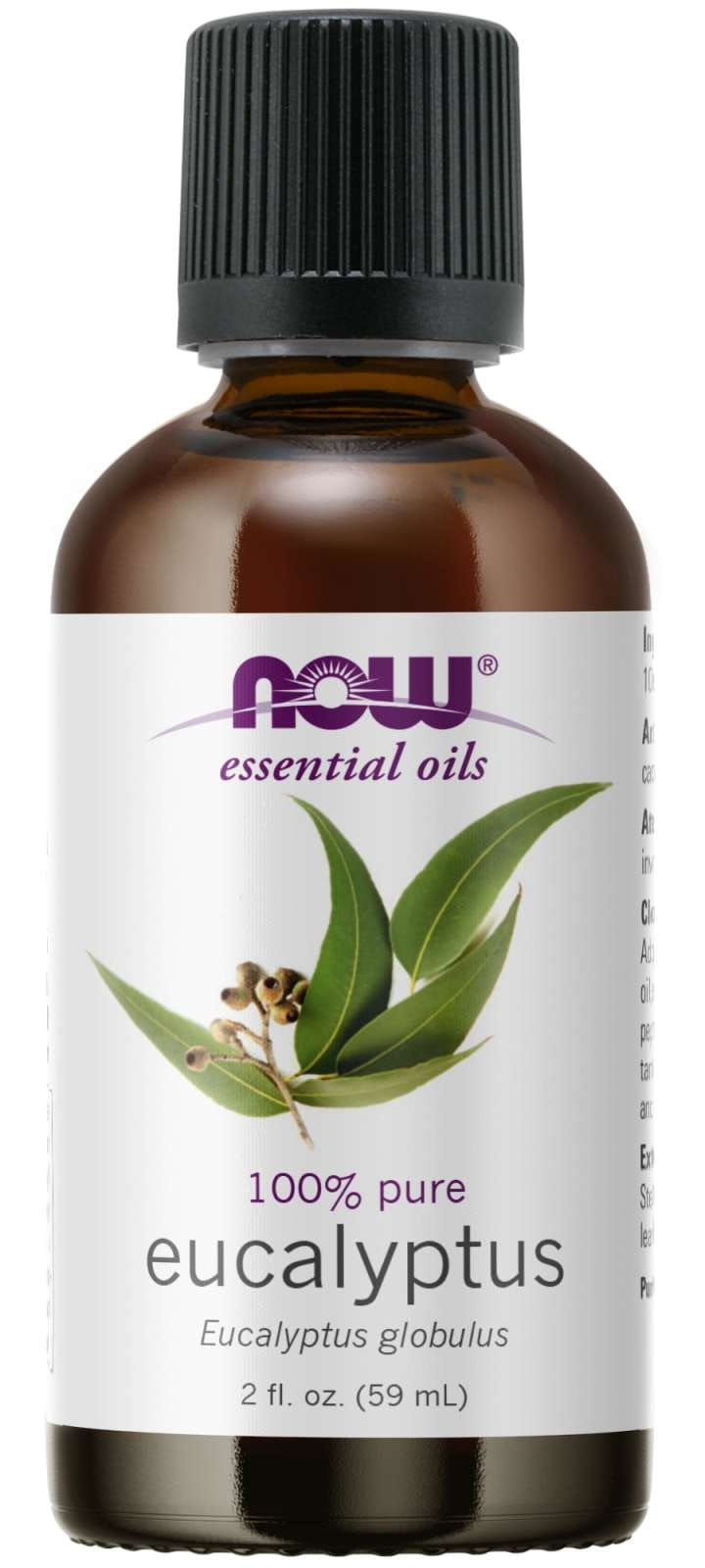 Huile essentielle 100% eucalyptus 59 ml HUILES ESSENTIELLES NOW FOODS