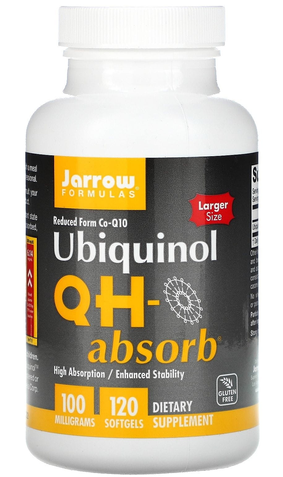 Ubiquinol qh - absorbant coenzyme Q10 100 MG 120 gélules FORMULES JARROW