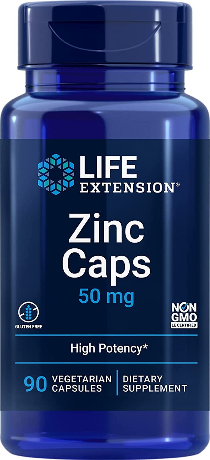 Capsules zinc zinc 50 MG 90 gélules PROLONGATION DE VIE