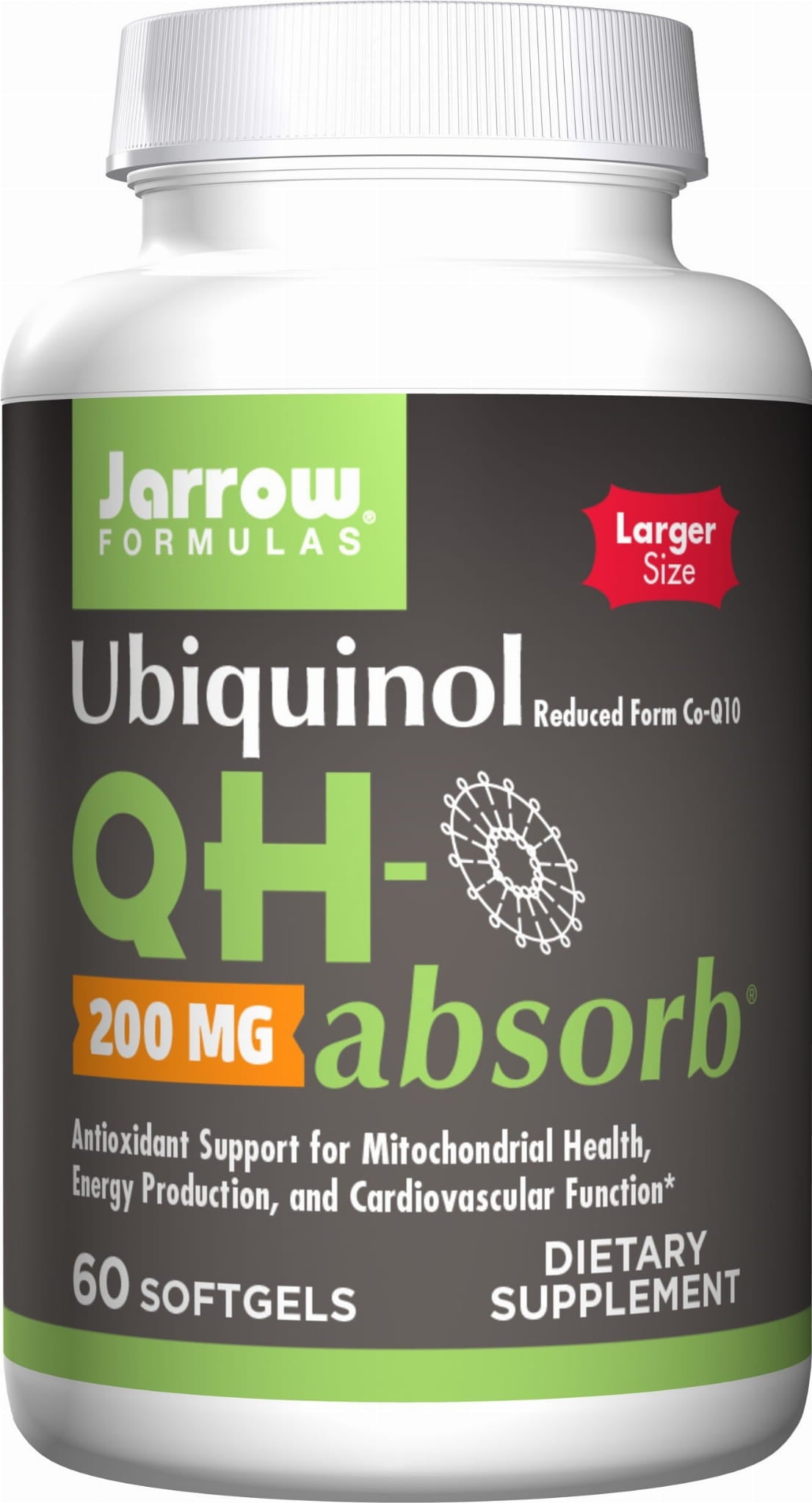 Ubiquinol qh - forme active absorbante du coenzyme Q10 200 MG 60 gélules FORMULES JARROW