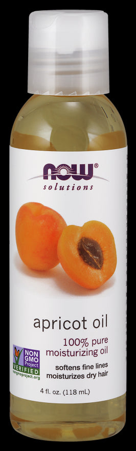 Huile de noyau d'abricot huile d'abricot 118 ml NOW FOODS SOLUTIONS