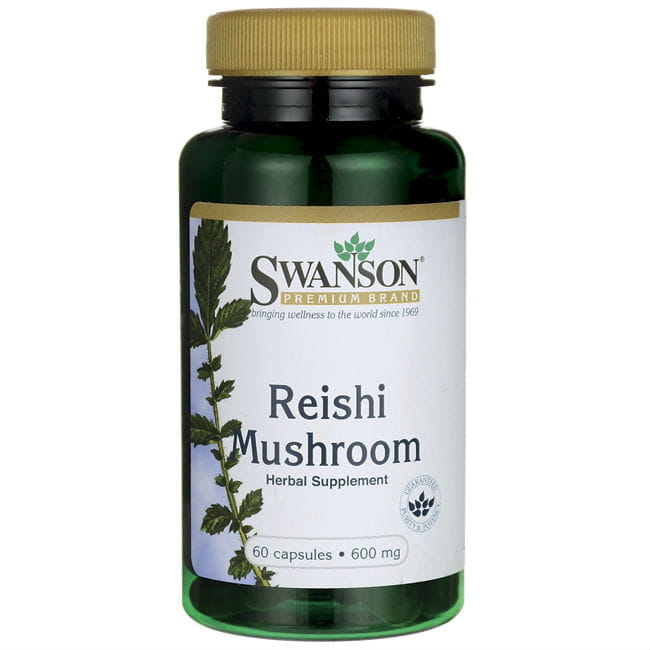 Champignon Reishi 600mg Champignon japonais 60 gélules de SWANSON