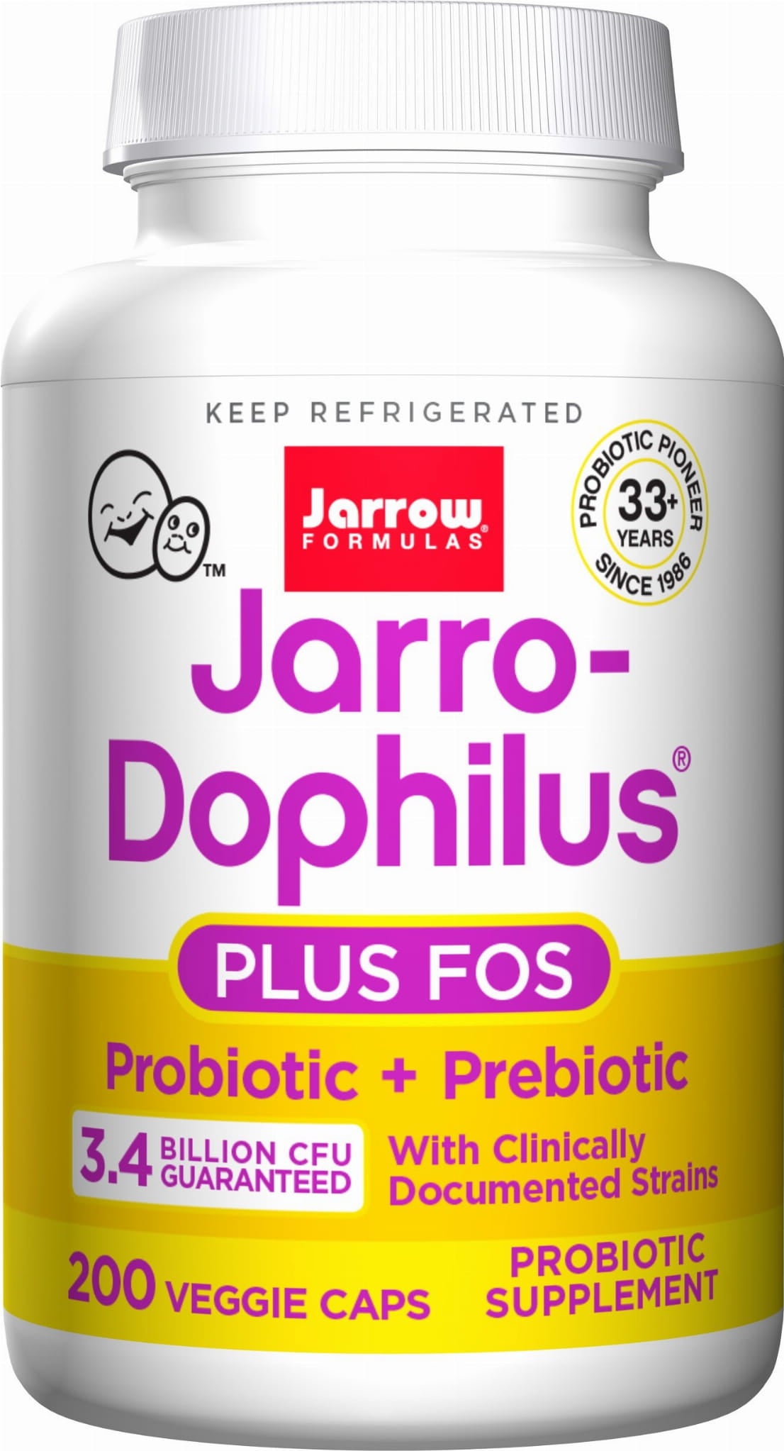 Jarro probiotique - dophilus + phos 200 gélules FORMULES JARROW