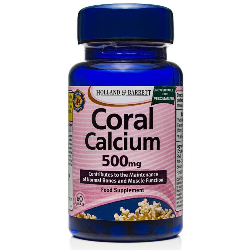 Calcium de corail 500 MG 60 gélules HOLLAND & BARRETT