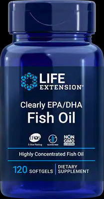 Huile de poisson OMEGA3 clairement EPA / DHA huile de poisson 120 pièces LIFE EXTENSION