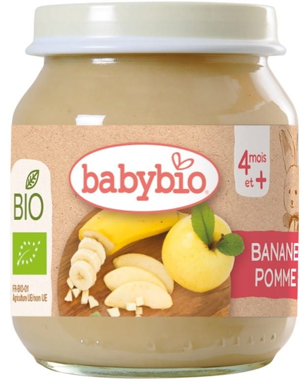 Banane pomme dessert dès 4 mois sans gluten BIO 130 g BABYBIO