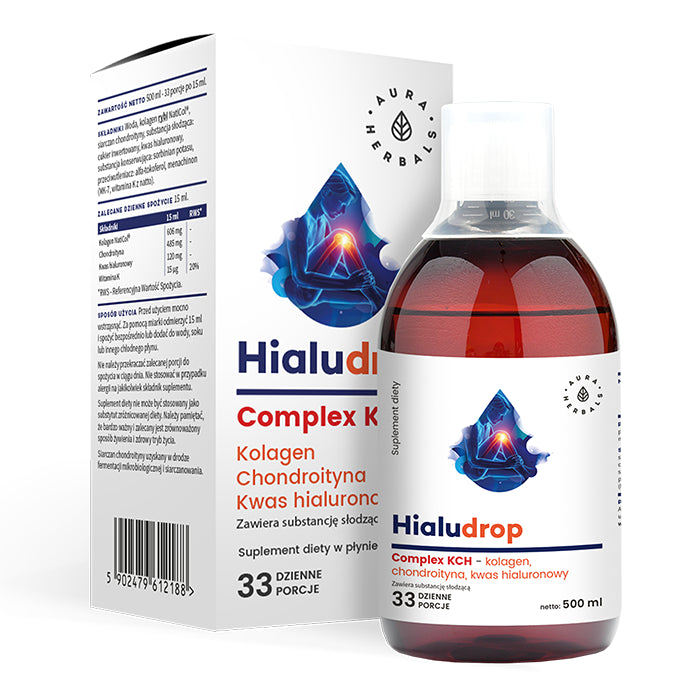 Hyaludrop complexe kch collagène chondroïtine acide hyaluronique 500 ml AURA HERBALS