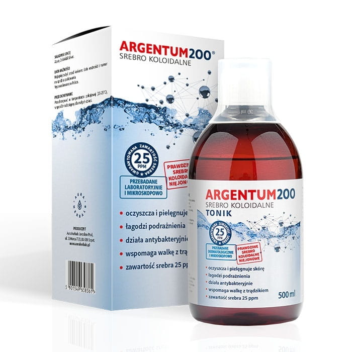 Argentum200 tonique 25 ppm argent colloïdal 500 ml AURA HERBALS