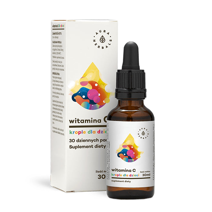 Vitamine C pour enfants 100 MG gouttes 30 ml AURA HERBALS