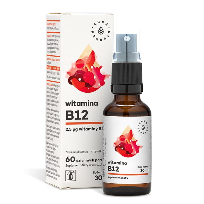 Vitamine B12 spray 30 ml AURA HERBALS