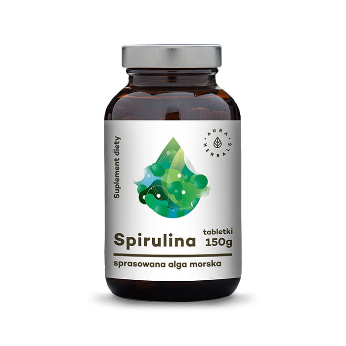 Spiruline 150 g 600 comprimés AURA HERBALS