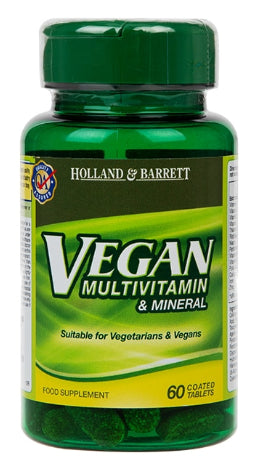 Multivitamines et minéraux végétaliens 60 comprimés HOLLAND & BARRETT