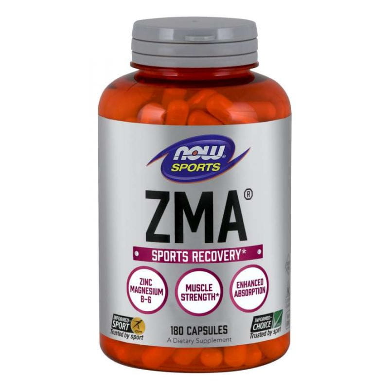 ZMA zinc, magnésium et vitamine B6 180 gélules NOW FOODS