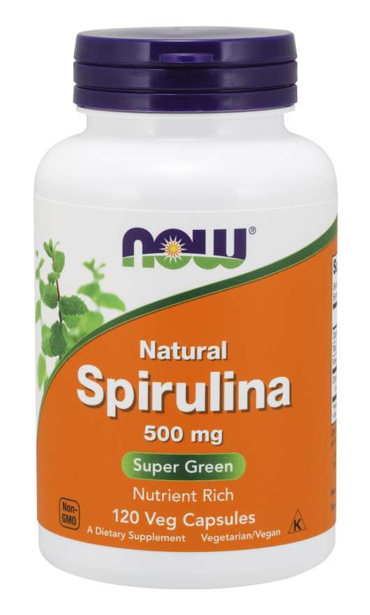 Spiruline 500 MG 120 gélules NOW FOODS