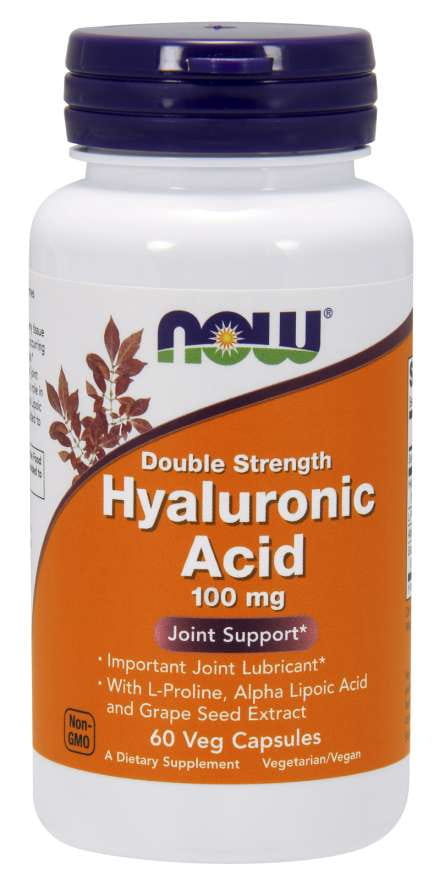Acide hyaluronique 100 MG 60 gélules NOW FOODS