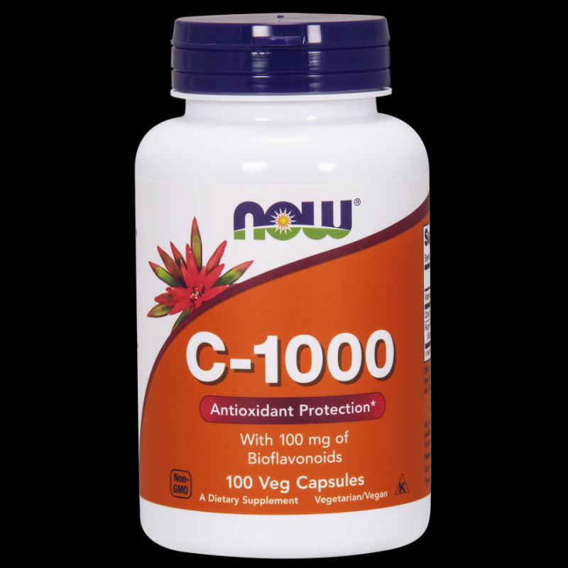 Vitamine C 1000 MG avec bioflavonoïdes 100 gélules NOW FOODS