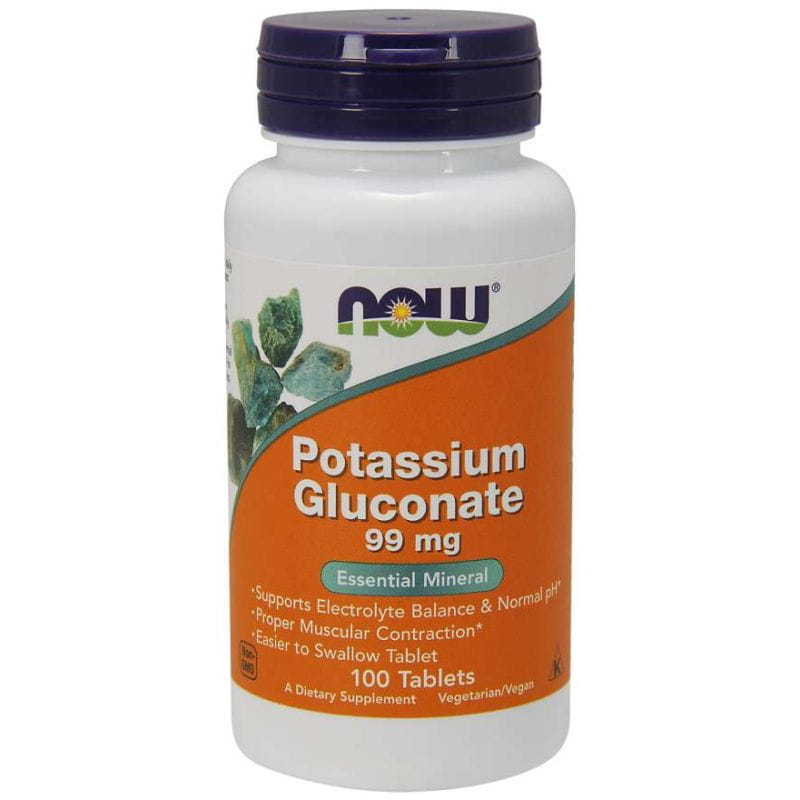 Gluconate de potassium Gluconate de potassium 100 comprimés NOW FOODS