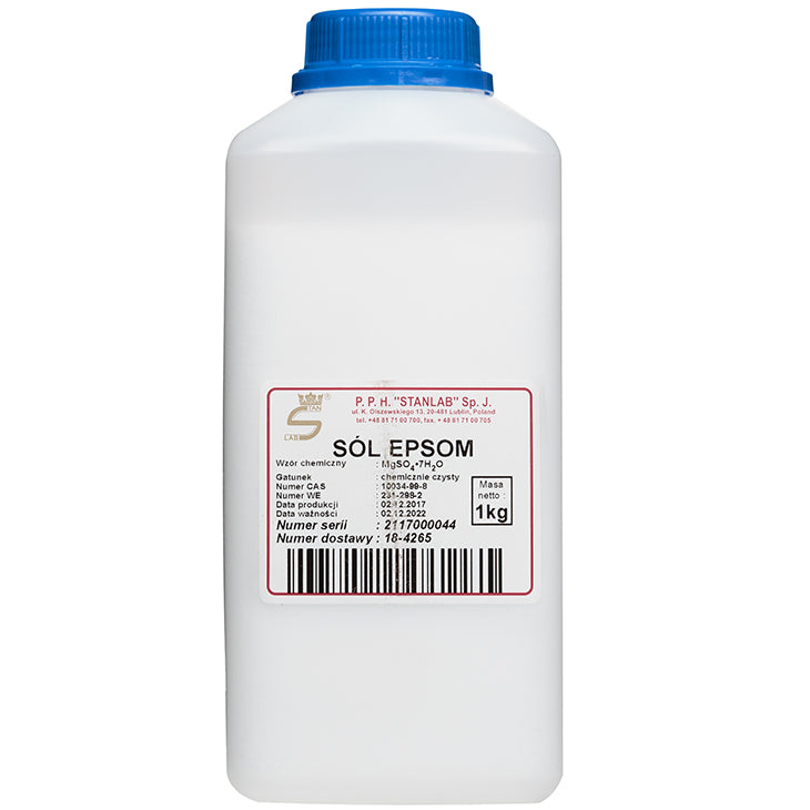 Sulfate de magnésium heptahydraté sel amer epsom czch 1kg STANLAB