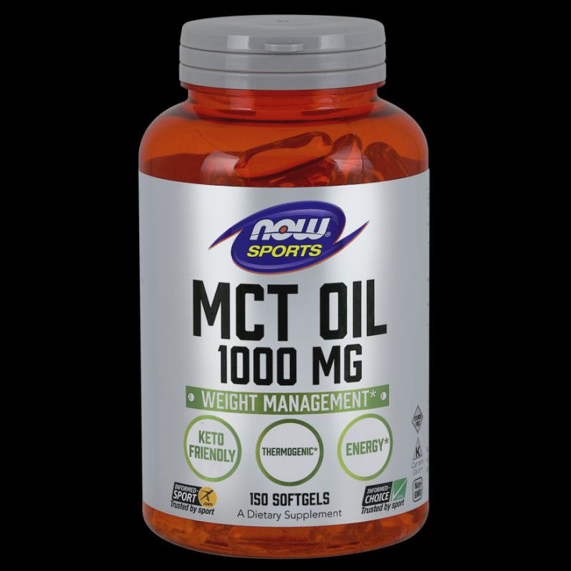 Huile MCT Huile MCT 1000 MG 150 gélules NOW FOODS