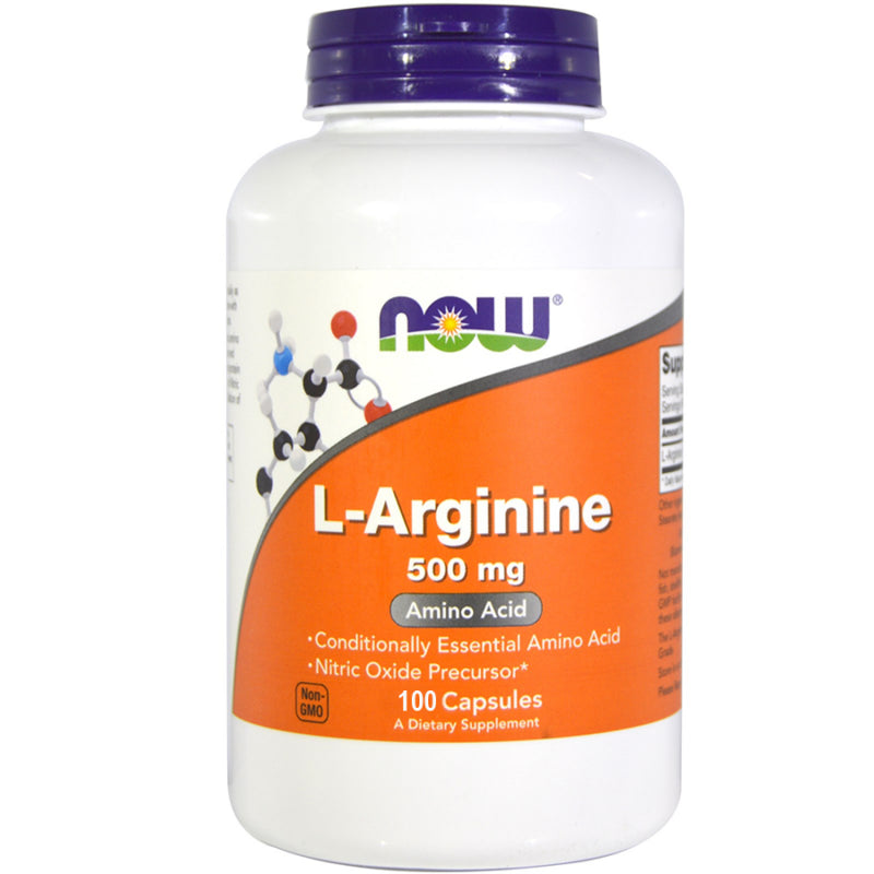 Larginine 500 MG 100 gélules NOW FOODS
