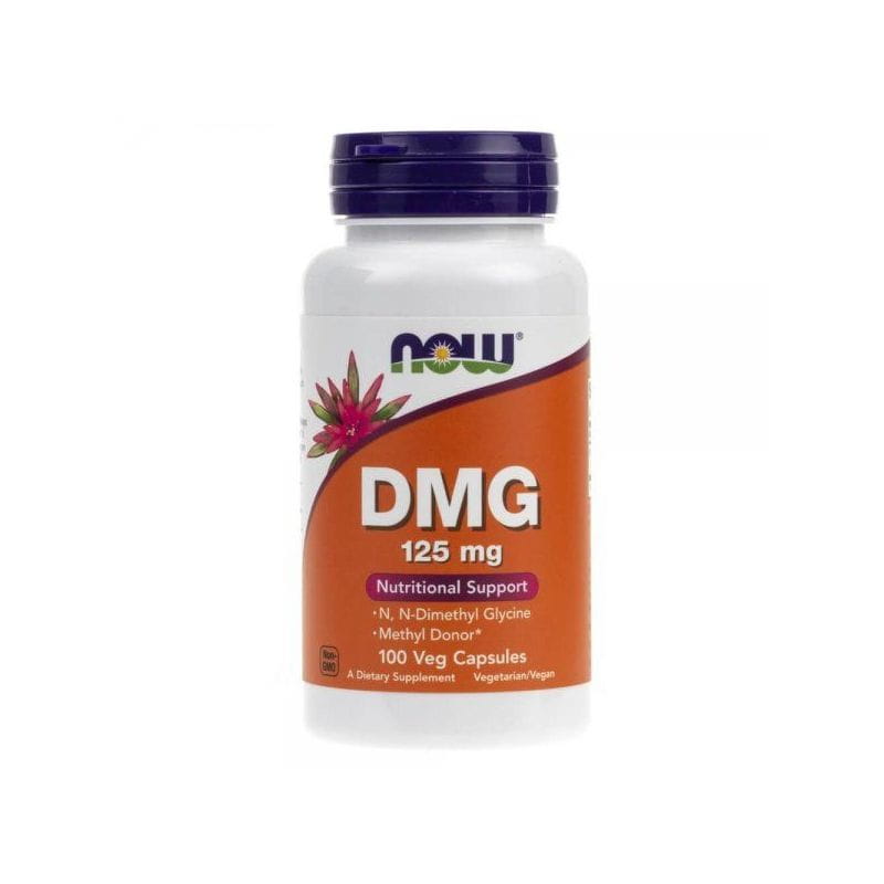 Dmg n-diméthylglycine 125 MG 100 gélules NOW FOODS