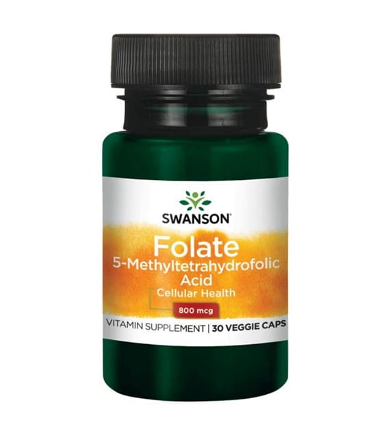 Folate folate quadrifolique 800mcg 30 gélules SWANSON